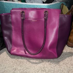 Leather Vera Bradley Tote Bag